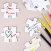 Weißes Herz-Puzzle