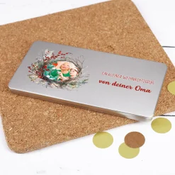Weihnachtliche Geschenkverpackung für Geldgeschenke mit Foto