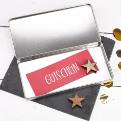 Weihnachtliche Geschenkverpackung für Geldgeschenke mit Foto