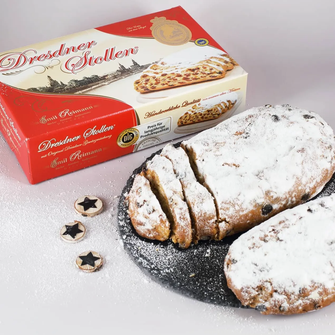 Weihnachtliche Plätzchendose mit Name bedruckt