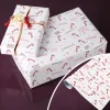 Weihnachtliches Geschenkpapier mit Name