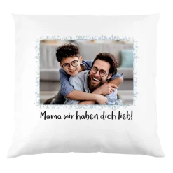 weihnachtliches Kissen - mit Ihrem Foto und Text