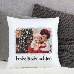 weihnachtliches Kissen - mit Ihrem Foto und Text