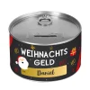 Weihnachtsgeld - Aufreißspardose aus Metall mit Ihrem Wunschnamen