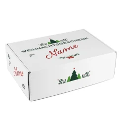 Weihnachtsgeschenk - Verpackung mit Name und Ornament