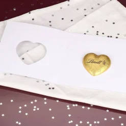Weihnachtskarte mit leckerer Lindt Schokolade