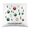 Weihnachtskissen mit festlichem Winterwald & Ihrem Text