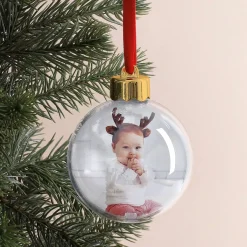 Weihnachtskugel mit Ihren zwei Lieblingsfotos