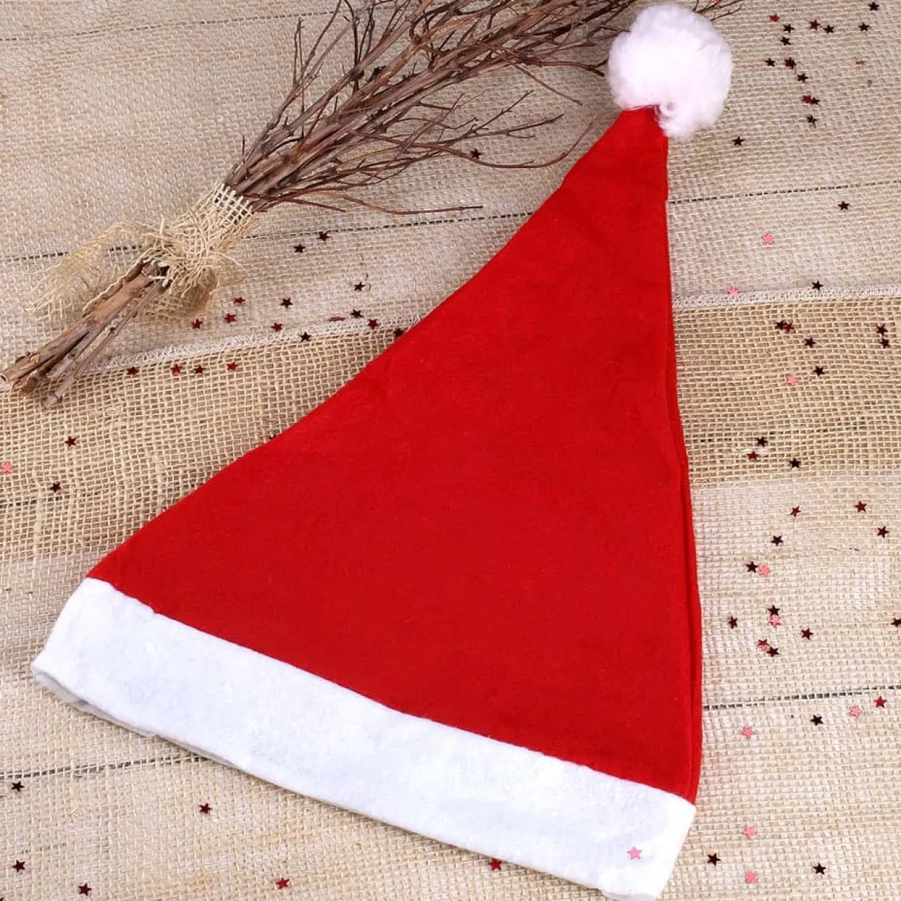 Weihnachtsmütze in Rot