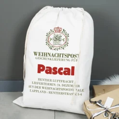 Weihnachtspost - XL Geschenksack mit Namensaufdruck