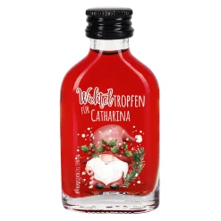Weihnachtsschnaps 'Wichteltropfen' personalisiert mit Name | Frucht oder Kräuter | Wichtelgeschenk