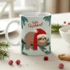 Weihnachtstasse mit Faultier & Spruch 'Chilly Christmas!' | Lustige Geschenkidee zu Weihnachten