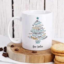 Weihnachtstasse mit Wunschtext