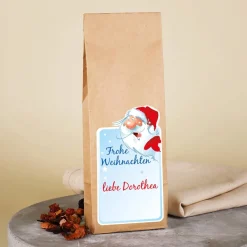 Weihnachtstee mit Wunschtext des Schenkenden