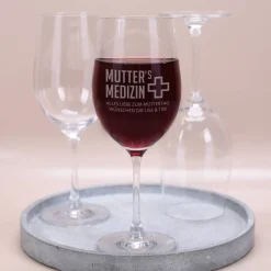 Weinglas zum Muttertag - Mutter's Medizin