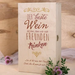 Weinset für die Liebsten mit Bree Weinflasche und Weinglas