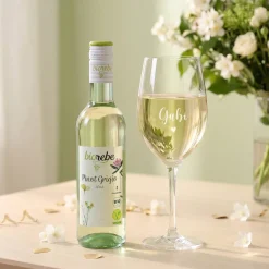 Weinset - Kleines Dankeschön - mit Weinglas, Wein und Verpackung