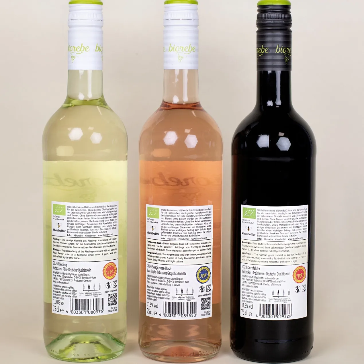 Wein-Set zum Geburtstag mit graviertem Glas in weißer Geschenkbox