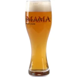 Weizenbierglas für die beste Mama mit Namen der Kinder bedruckt