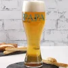 Weizenglas für den besten Papa mit den Namen der Kinder bedruckt