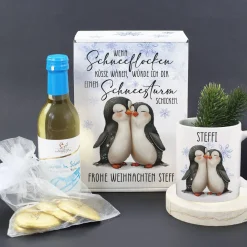 Wenn Schneeflocken Küsse wären - Glühwein Geschenkset zu Weihnachten