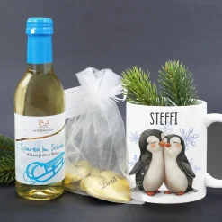 Wenn Schneeflocken Küsse wären - Glühwein Geschenkset zu Weihnachten