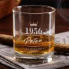 Whiskey Glas mit Gravur als Geschenk zum Geburtstag | Whiskyglas personalisiert mit Name, Jahr & Krone