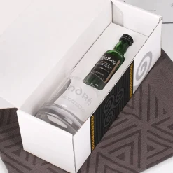 Whisky Geschenk-Set mit Ardbeg 10 Miniatur-Flasche und graviertem Glas