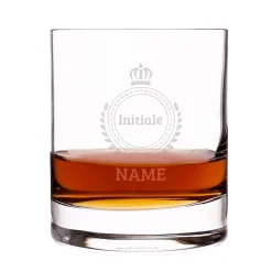 Whiskyglas mit Monogramm und Name