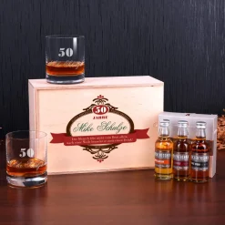 Whisky Set zum Geburtstag mit Auchentoshan und 2 Gläsern