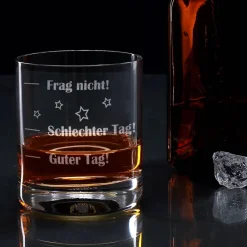Whisky Stimmungsglas Guter Tag - Schlechter Tag - Frag nicht!