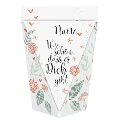 Wie schön, dass es Dich gibt - kleine Geschenktüte mit oder ohne Füllung