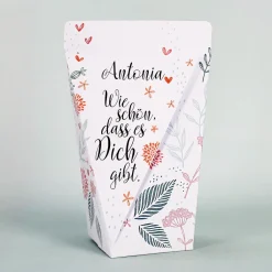 Wie schön, dass es Dich gibt - kleine Geschenktüte mit oder ohne Füllung