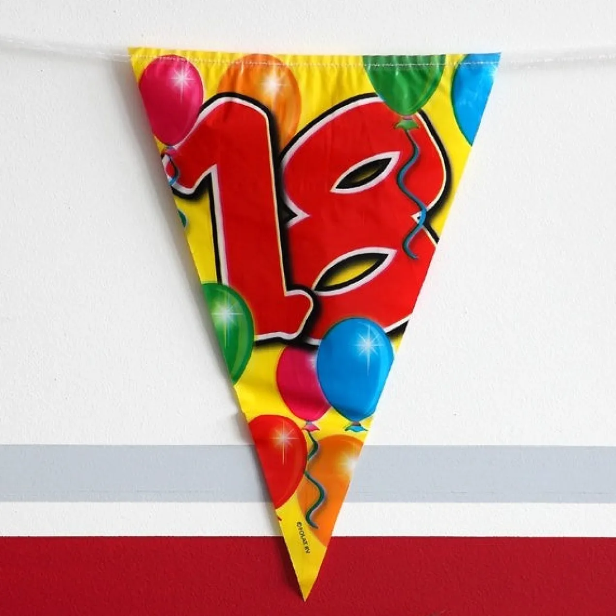 Wimpelkette Luftballons zum 18. Geburtstag