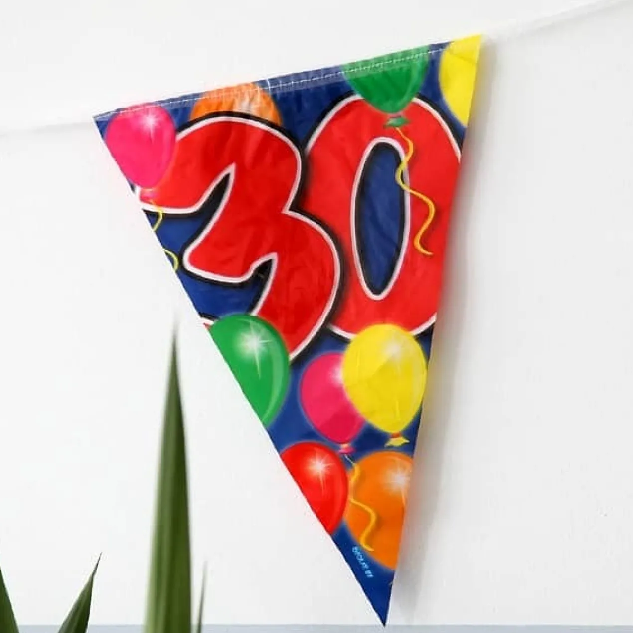 Wimpelkette Luftballons zum 30. Geburtstag