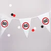 Wimpel-Kette mit 60er Verkehrszeichen