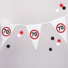 Wimpel-Kette Verkehrszeichen 70