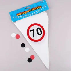 Wimpel-Kette Verkehrszeichen 70