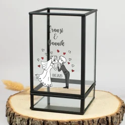 Windlicht zur Hochzeit personalisiert mit Namen & Datum | Ritzenhoff & Breker | Hochzeitsgeschenk