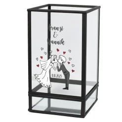 Windlicht zur Hochzeit personalisiert mit Namen & Datum | Ritzenhoff & Breker | Hochzeitsgeschenk
