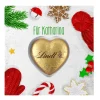 Winterliche Karte mit Lindt Schoko Herz