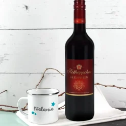 Winterset Glühwein mit personalisierter Metalltasse