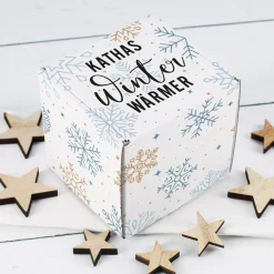 Winter Wärmer - Geschenkset mit Name personalisiert und Mini Stollen