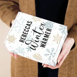 Winterwärmer Geschenkset mit Tee, Tasse und Duftkerze