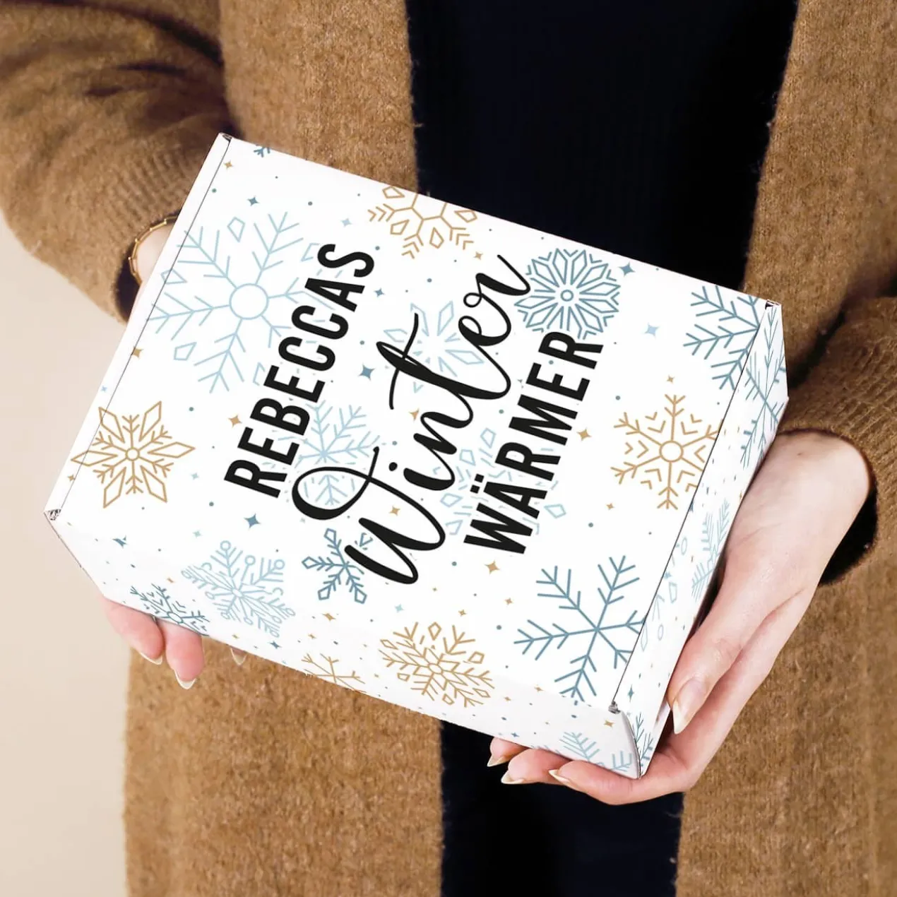 Winterwärmer Geschenkset mit Tee, Tasse und Duftkerze