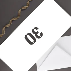 Witzige Geldgeschenk-Karte zum 30. Geburtstag als Waschanleitung personalisiert mit Name