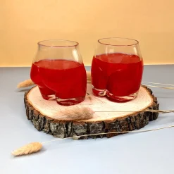 Witzige Trinkgläser 'Hoch den Hintern!' im Po-Design | 2er-Set | 250ml