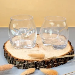 Witzige Trinkgläser 'Hoch den Hintern!' im Po-Design | 2er-Set | 250ml