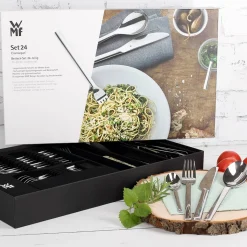 WMF Besteckset mit 24 Teilen und persönlichem Geschenksack zu Weihnachten