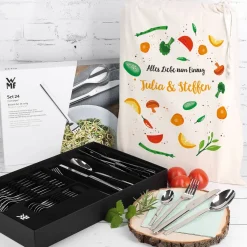 WMF Besteckset und Geschenksack mit Ihren Texten bedruckt